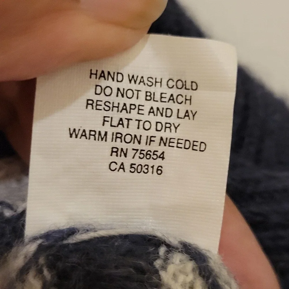 Y2K Abercrombie & Fitch Navy White Striped Knit Sweater Bella Swan Twilight XS